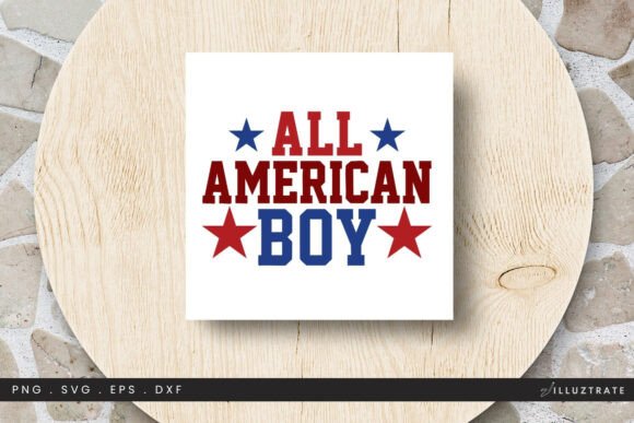 All American Boy SVG Clipart for Graphics and Crafts