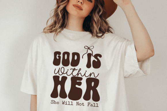 God Is Within Her Svg for Crafts and Graphics