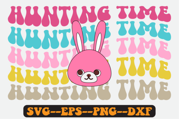Hunting Time Quote Retro Svg Design for Graphics and Crafts