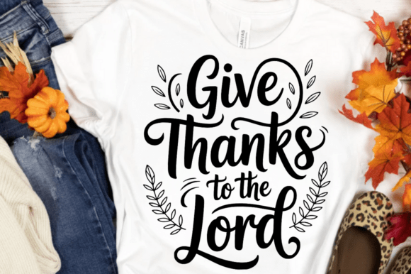 Inspirational Christian Give Thanks Graphics for Crafts