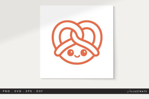 Pretzel SVG Cut File Clipart PNG for Crafts and Graphics