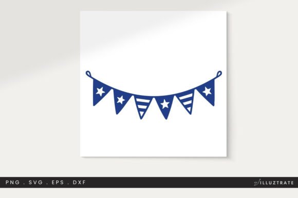 Star Bunting SVG Clipart for Crafts and Graphics