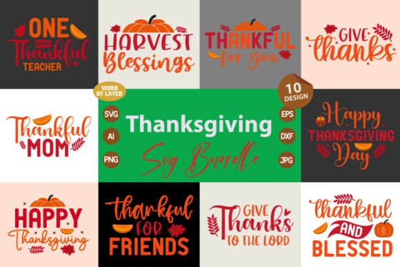 Thanksgiving SVG Bundle Vol. 2.1: A Designer's Review of Graphics and Crafts