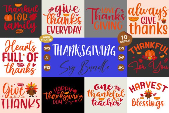 Thanksgiving SVG Bundle Vol. 4.1: Premium Graphics for Crafts & Publishing