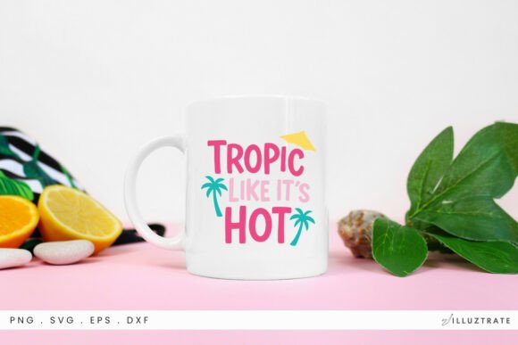 Tropic Like It’s Hot SVG Clipart for Graphics and Crafts